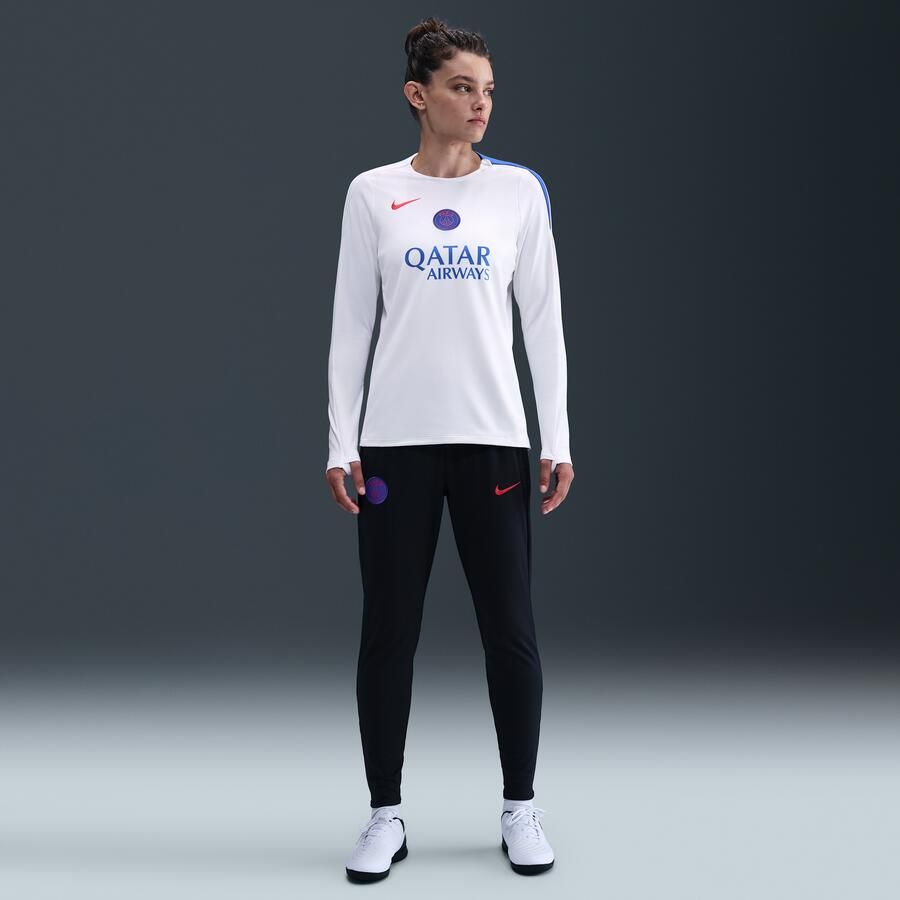 Nike Paris Saint-Germain Strike Derde Total 90 knit voetbaltop met ronde hals en Dri-FIT voor dames Wit - Foto 3