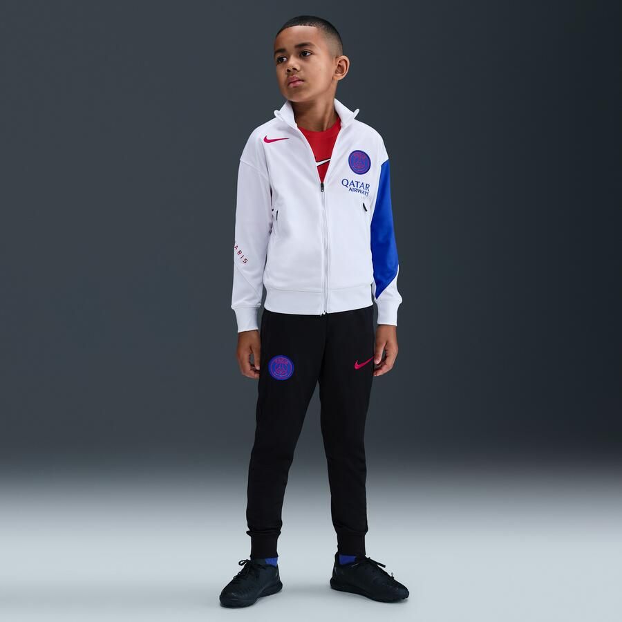 Nike Paris Saint-Germain Strike Derde Total 90 knit voetbaltrainingspak met Dri-FIT voor kids Wit - Foto 4