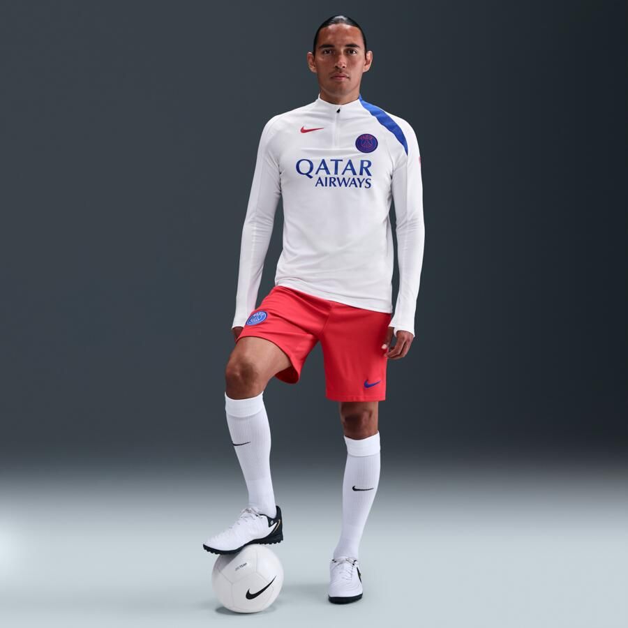 Nike Paris Saint-Germain Strike Derde Total 90 knit voetbaltrainingstop met Dri-FIT voor heren Wit - Foto 3
