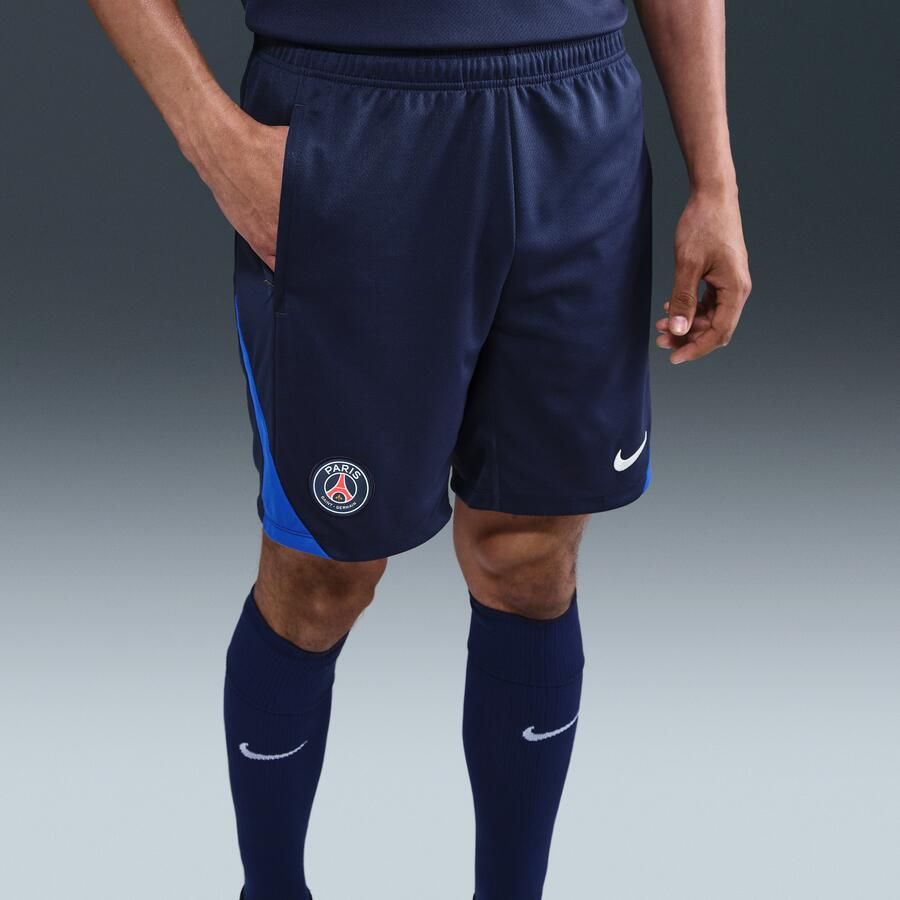 Nike Paris Saint-Germain Strike Dri-FIT knit voetbalshorts voor heren Blauw