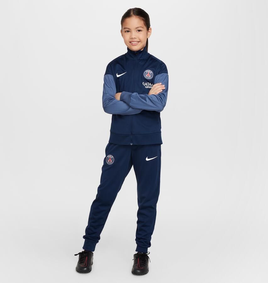 Nike Paris Saint-Germain Strike Dri-FIT knit voetbaltrainingspak voor kids Blauw - Foto 4