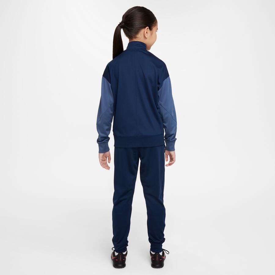 Nike Paris Saint-Germain Strike Dri-FIT knit voetbaltrainingspak voor kids Blauw