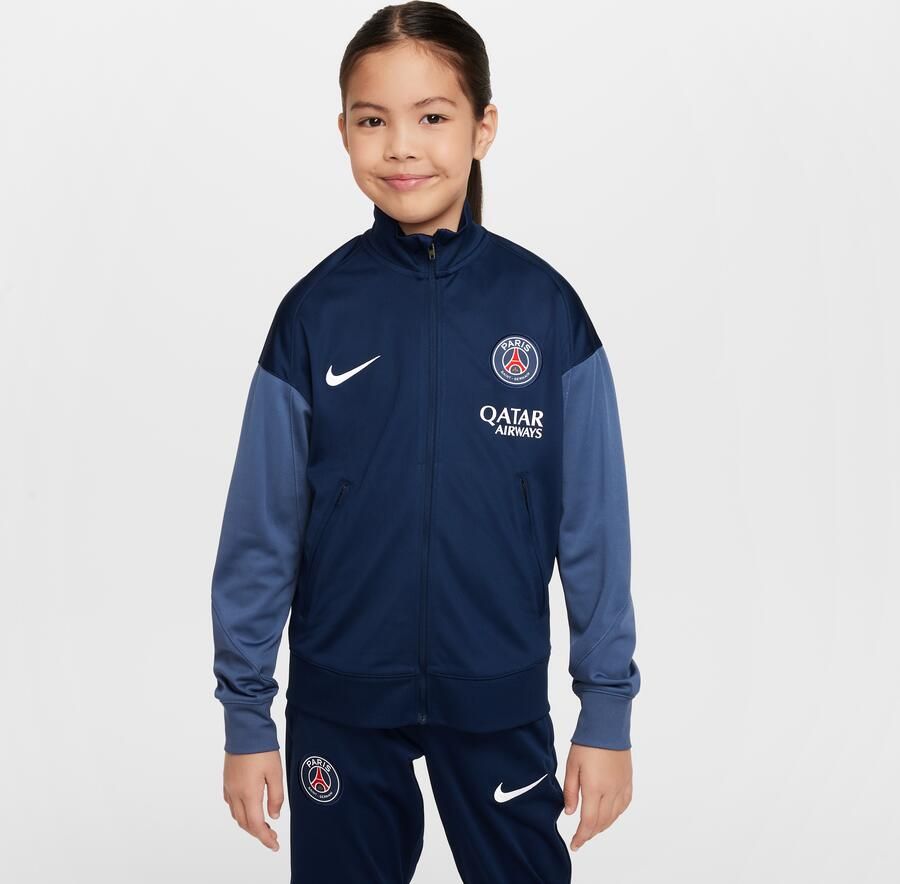 Nike Paris Saint-Germain Strike Dri-FIT knit voetbaltrainingspak voor kids Blauw - Foto 2