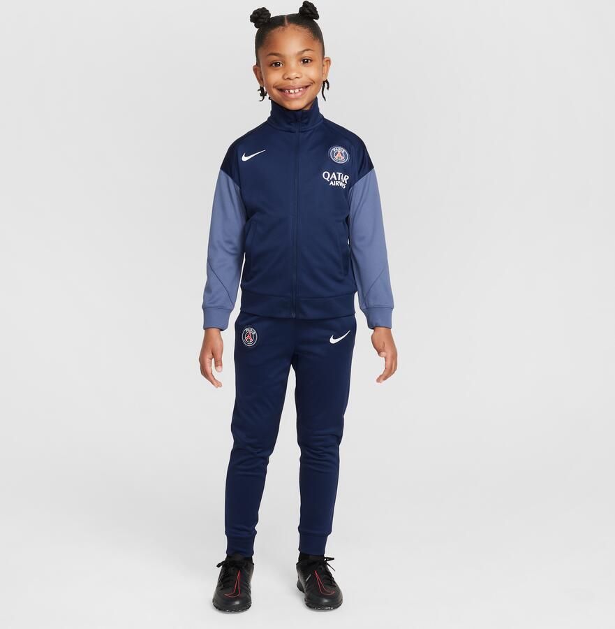 Nike Paris Saint-Germain Strike Dri-FIT knit voetbaltrainingspak voor kleuters Blauw - Foto 4