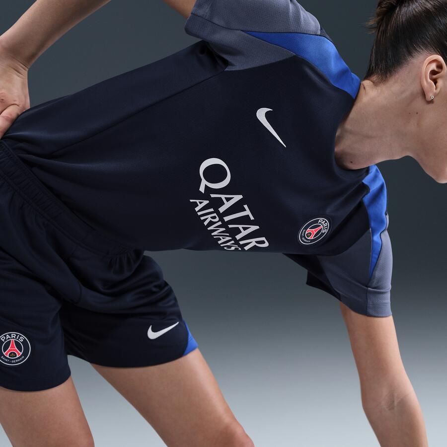 Nike Paris Saint-Germain Strike Dri-FIT voetbaltop met korte mouwen voor dames Blauw - Foto 2
