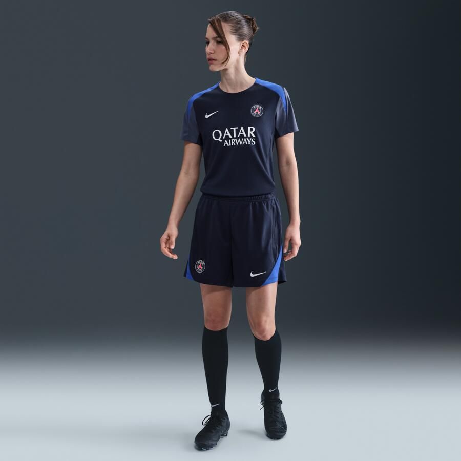 Nike Paris Saint-Germain Strike Dri-FIT voetbaltop met korte mouwen voor dames Blauw - Foto 3