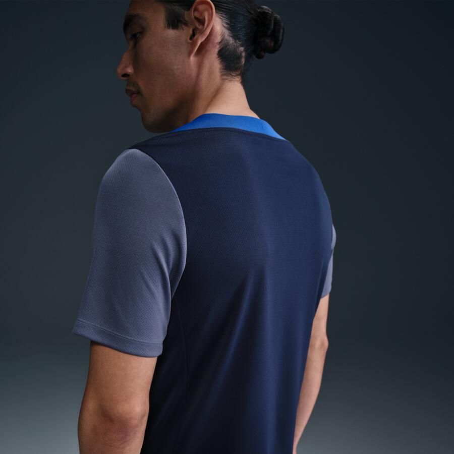 Nike Paris Saint-Germain Strike Dri-FIT voetbaltop met korte mouwen voor heren Blauw