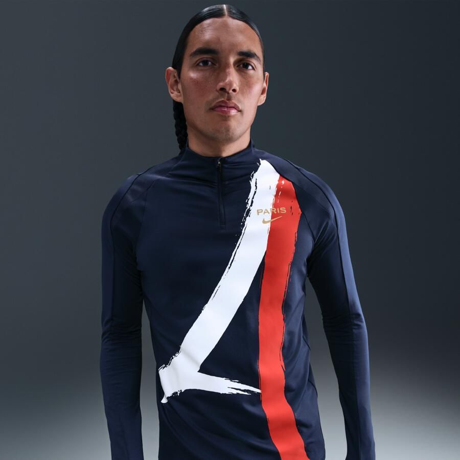 Nike Paris Saint-Germain Strike Uit Dri-FIT voetbaltrainingstop voor heren Blauw - Foto 4