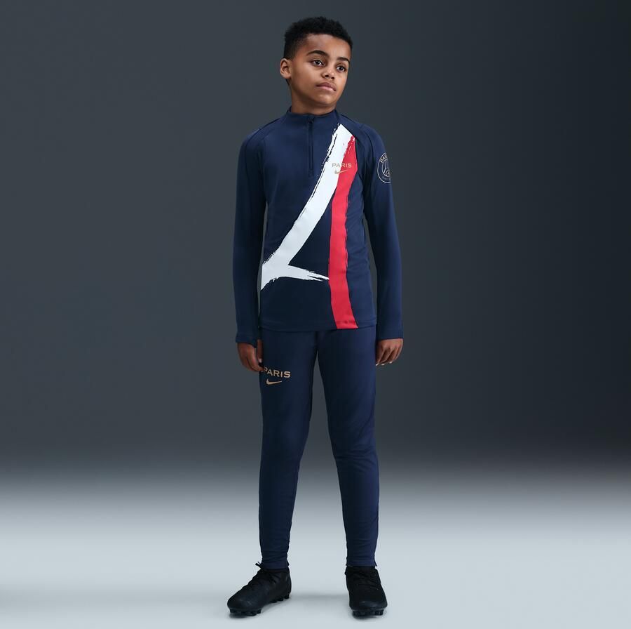 Nike Paris Saint-Germain Strike Uit knit voetbalbroek met Dri-FIT voor kids Blauw - Foto 4