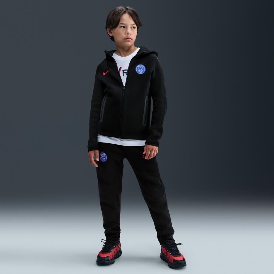 Nike Paris Saint-Germain Tech Derde Total 90 voetbalbroek van fleece voor kids Zwart - Foto 4