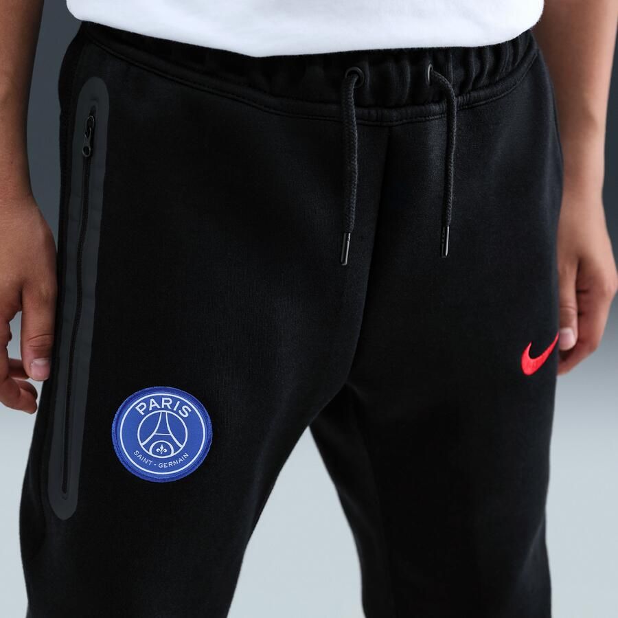 Nike Paris Saint-Germain Tech Derde Total 90 voetbalbroek van fleece voor kids Zwart