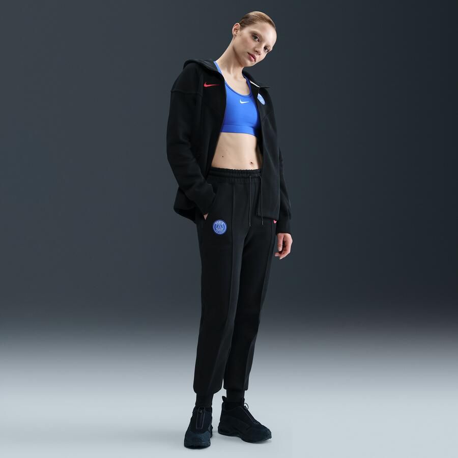 Nike Paris Saint-Germain Tech Total 90 voetbaljoggingbroek van fleece met halfhoge taille voor dames Zwart - Foto 4