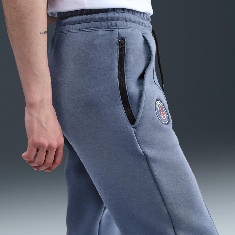 Nike Paris Saint-Germain Tech voetbaljoggingbroek van fleece met halfhoge taille voor dames Blauw - Foto 2