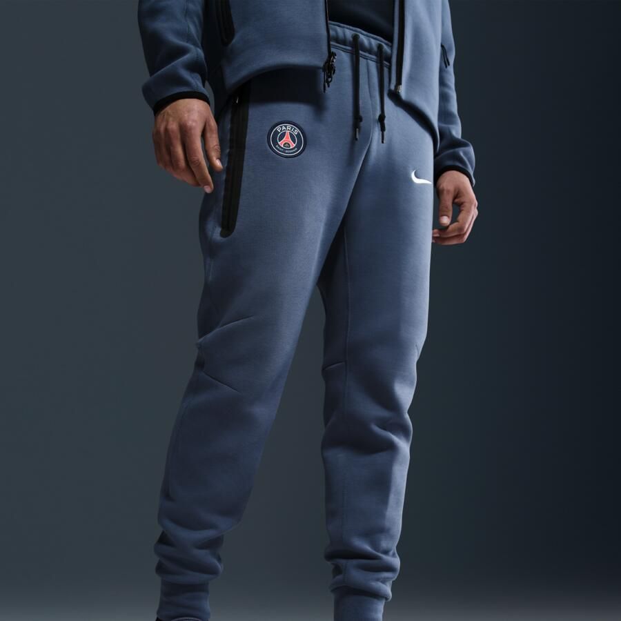 Nike Paris Saint-Germain Tech voetbaljoggingbroek van fleece voor heren Blauw - Foto 1