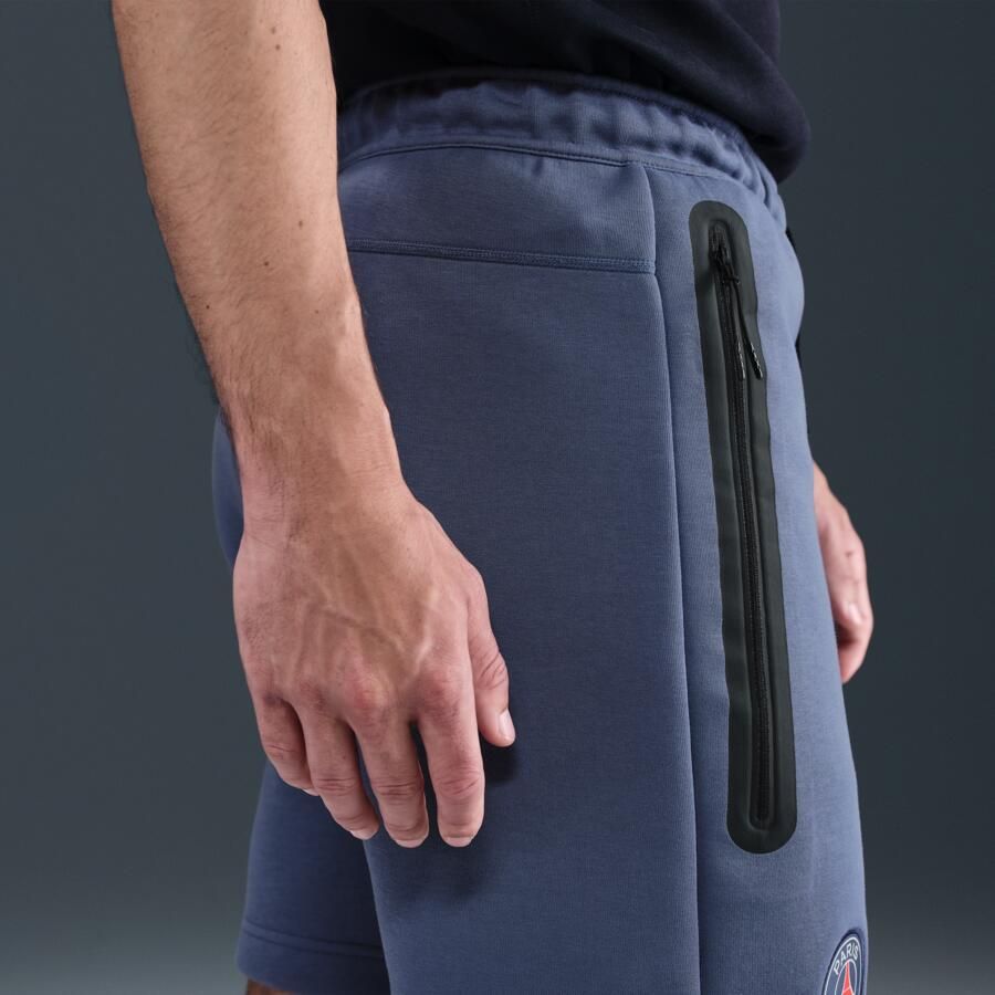 Nike Paris Saint-Germain Tech voetbalshorts van fleece voor heren Blauw - Foto 2