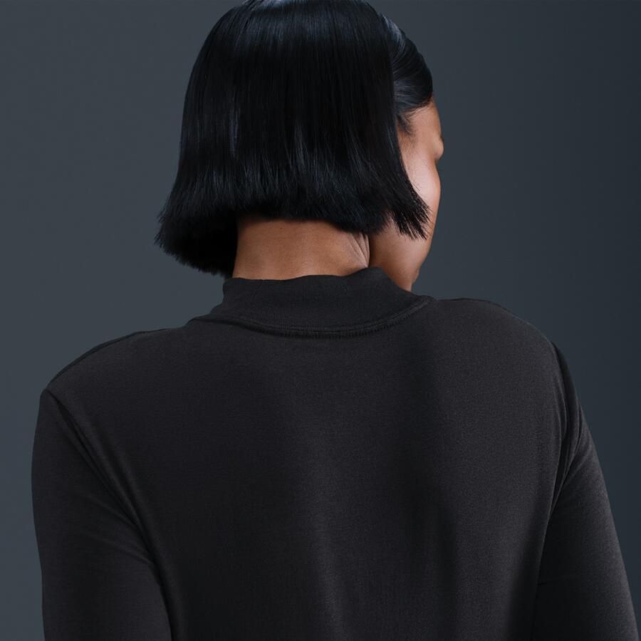 Nike Paris Saint-Germain voetbalshirt met lange mouwen voor dames Zwart