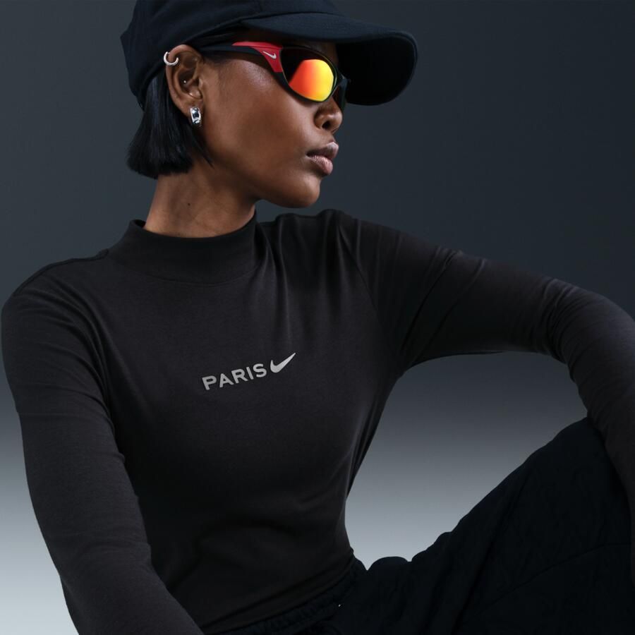 Nike Paris Saint-Germain voetbalshirt met lange mouwen voor dames Zwart - Foto 2
