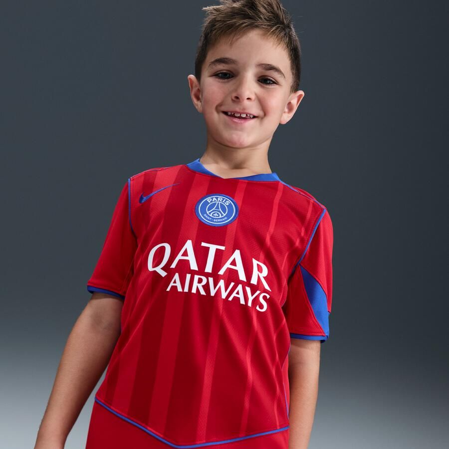 Nike Paris Saint-Germain 2025 26 Stadium Derde Total 90 replicavoetbalshirt met Dri-FIT voor kids Rood - Foto 4