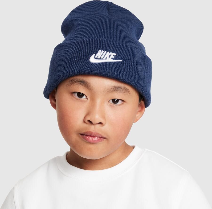 Nike Peak beanie voor kids Blauw