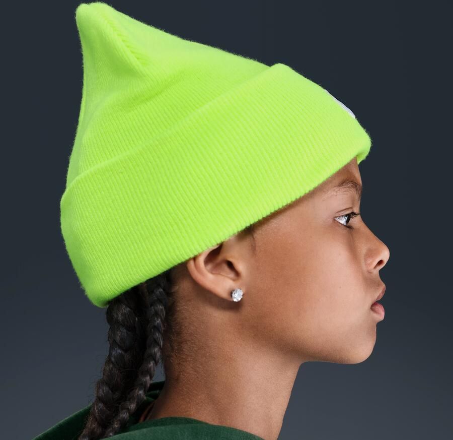 Nike Peak beanie voor kids Geel - Foto 3