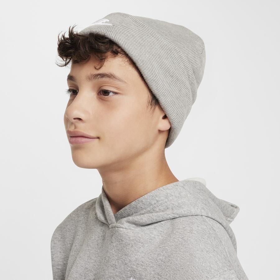 Nike Peak beanie voor kids Grijs - Foto 4