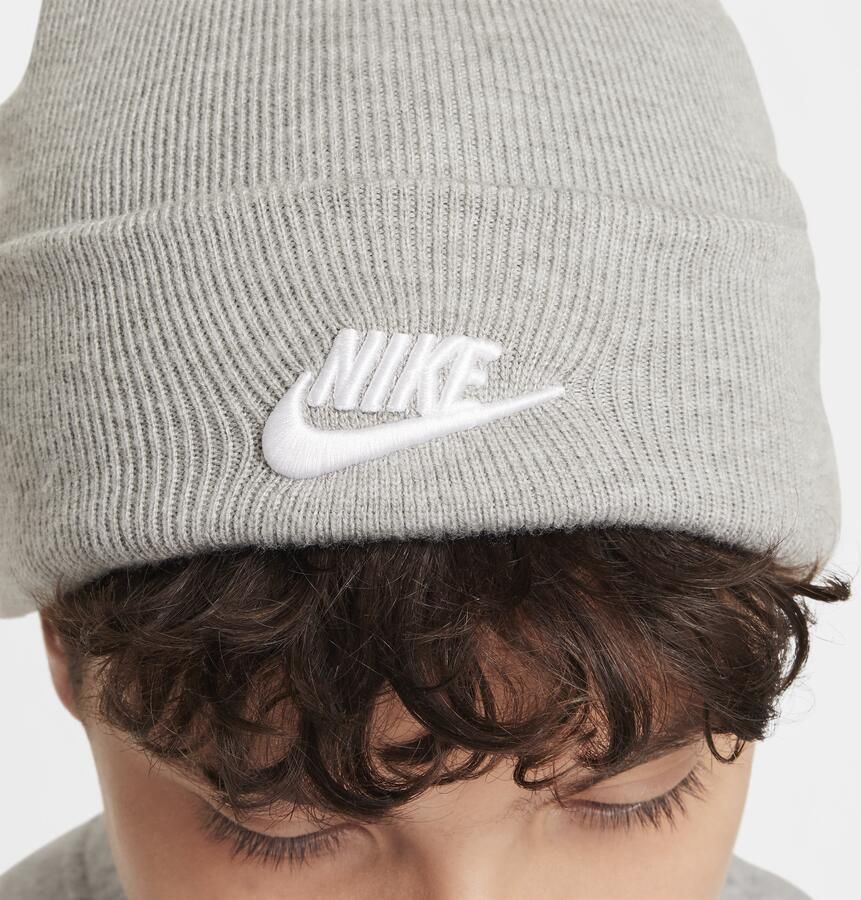 Nike Peak beanie voor kids Grijs - Foto 3