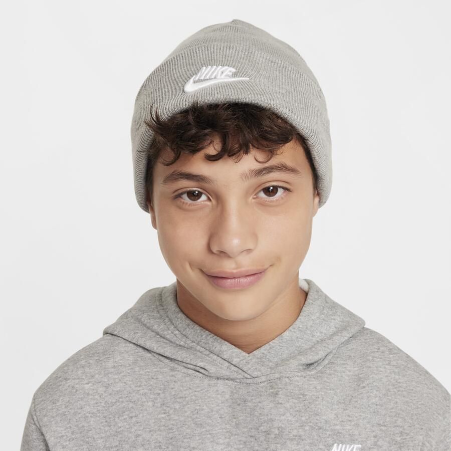 Nike Peak beanie voor kids Grijs - Foto 2