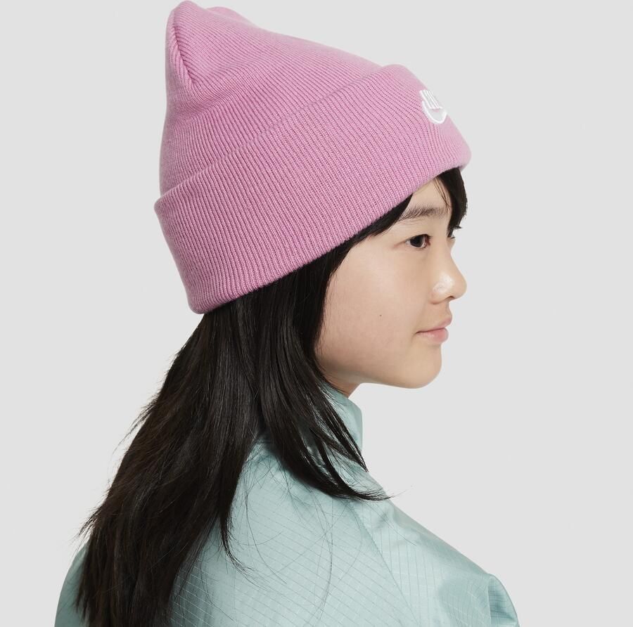 Nike Peak beanie voor kids Roze