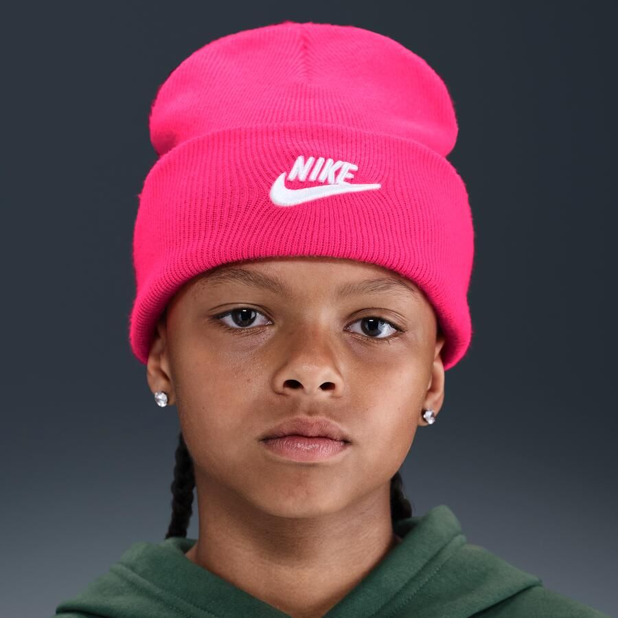 Nike Peak beanie voor kids Roze - Foto 4
