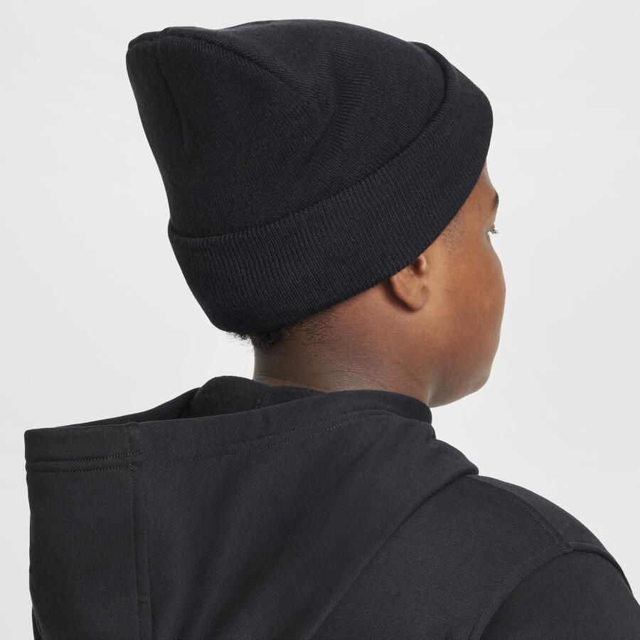 Nike Peak beanie voor kids Zwart - Foto 4