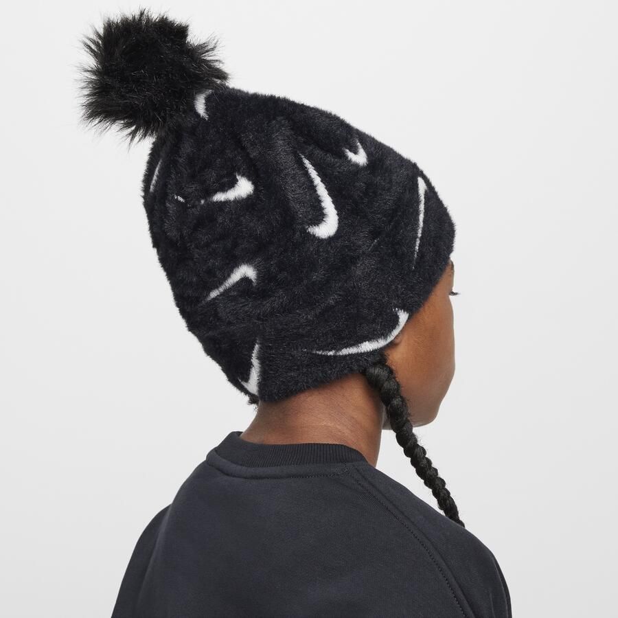 Nike Peak beanie voor kids Zwart - Foto 4