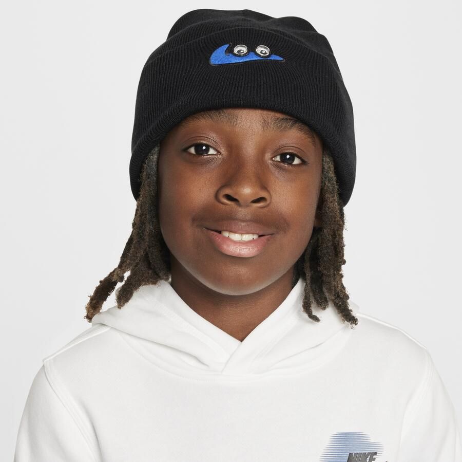 Nike Peak beanie voor kids Zwart - Foto 2