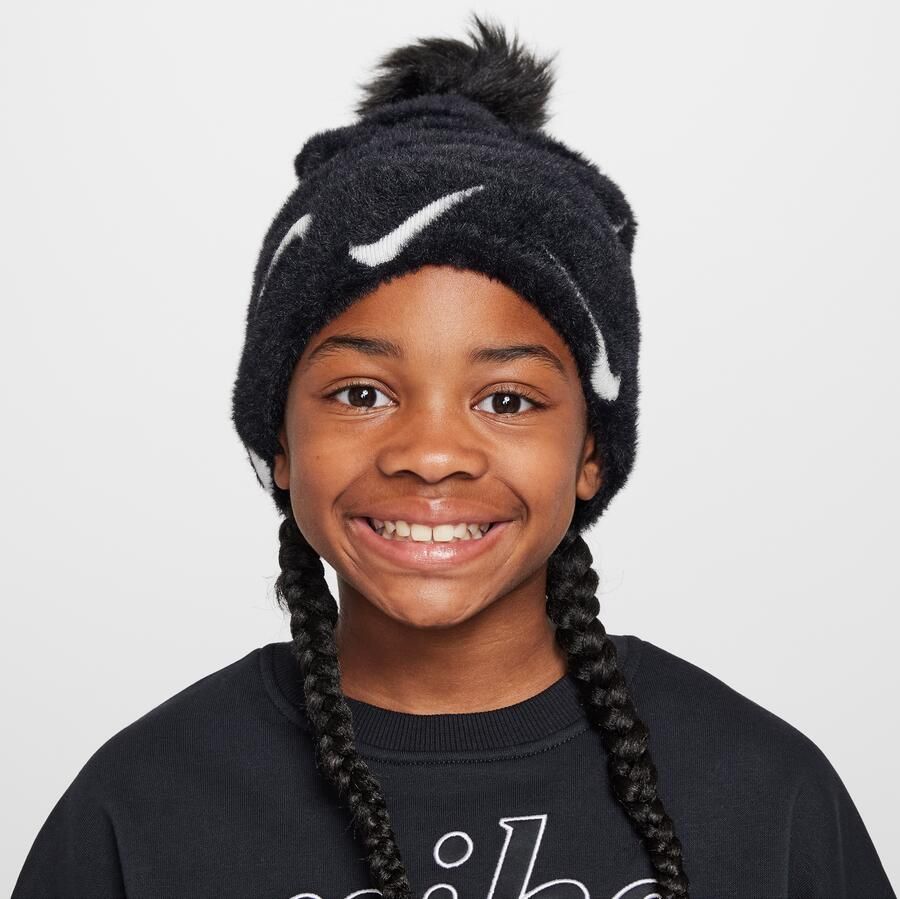 Nike Peak beanie voor kids Zwart - Foto 3