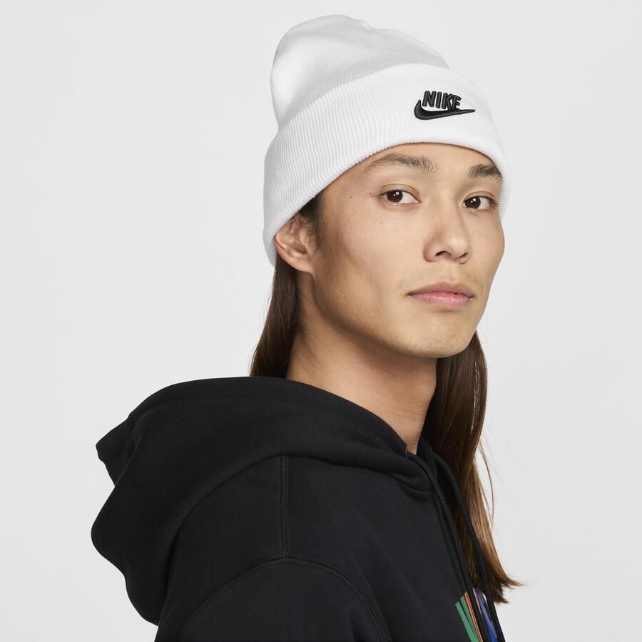 Nike Peak Futura beanie Wit