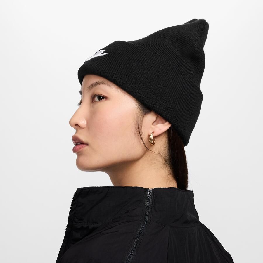 Nike Peak Futura Beanie in Zwart Black Unisex