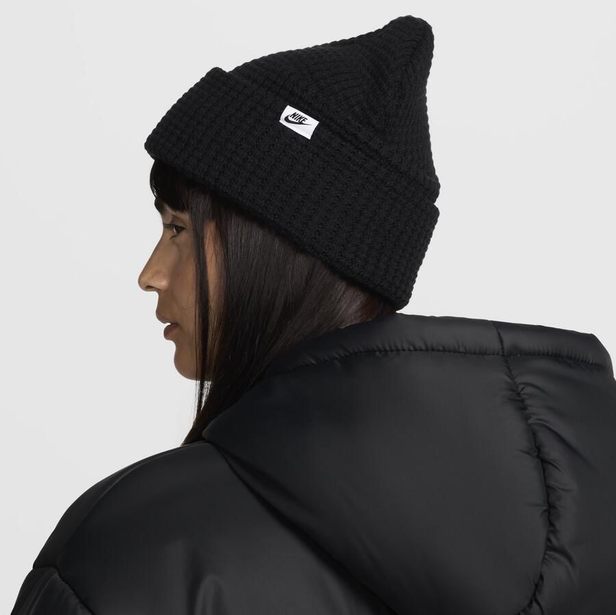 Nike Peak waffle-knit beanie Zwart - Foto 4