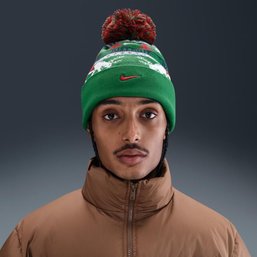Nike Peak Winter Wonderland beanie Groen - Foto 4
