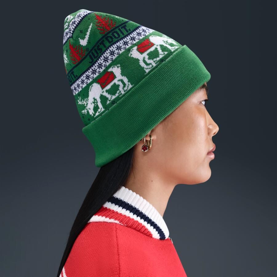 Nike Peak Winter Wonderland beanie Groen - Foto 3