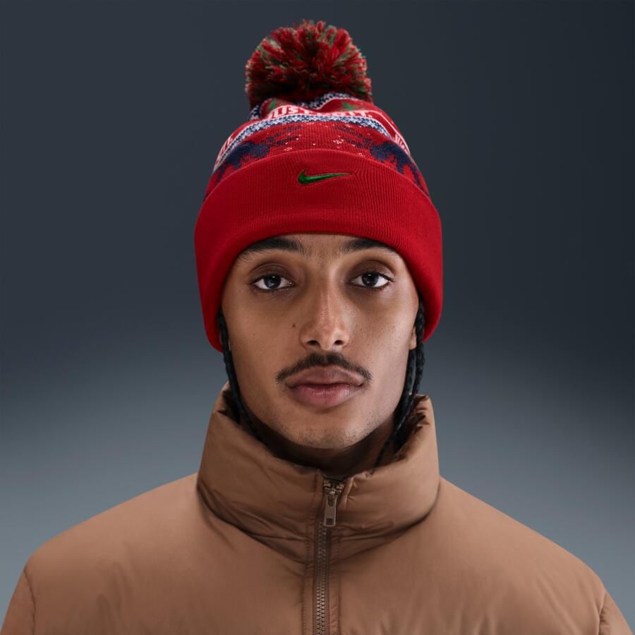 Nike Peak Winter Wonderland beanie Rood - Foto 4