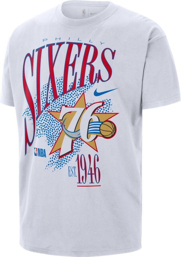 Nike Philadelphia 76ers Hardwood Classics NBA shirt voor heren Wit - Foto 2