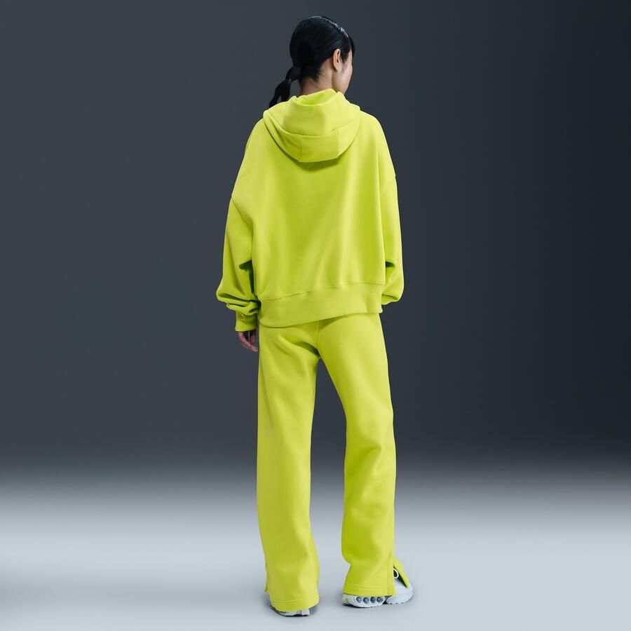 Nike Phoenix Fleece damesbroek met hoge taille en wijde pijpen Groen - Foto 3