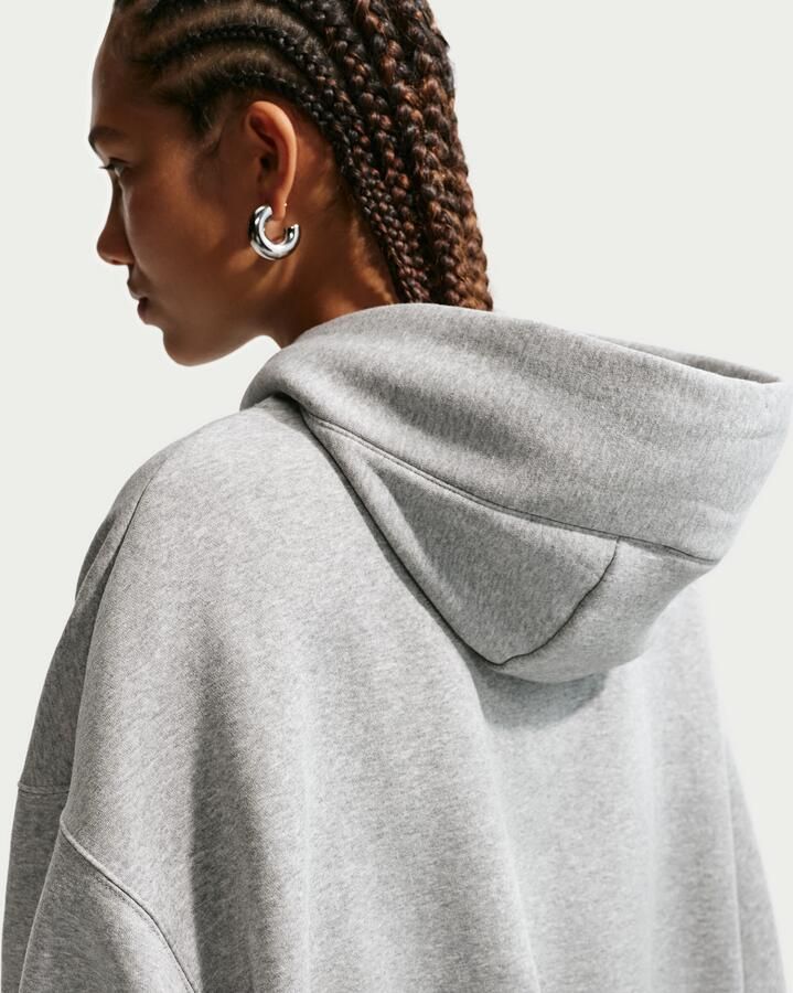 Nike Phoenix Fleece Extra oversized hoodie voor dames Grijs - Foto 7
