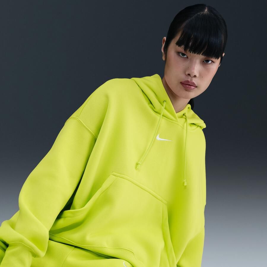 Nike Phoenix Fleece Extra oversized hoodie voor dames Groen