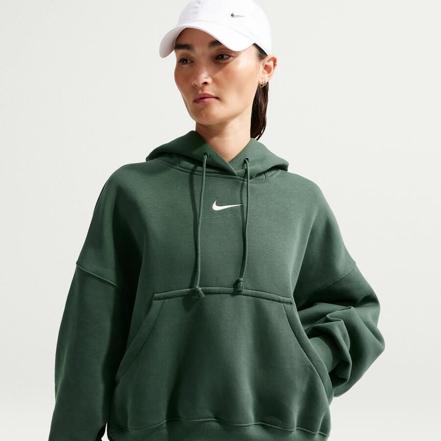 Nike Phoenix Fleece Extra oversized hoodie voor dames Groen - Foto 4