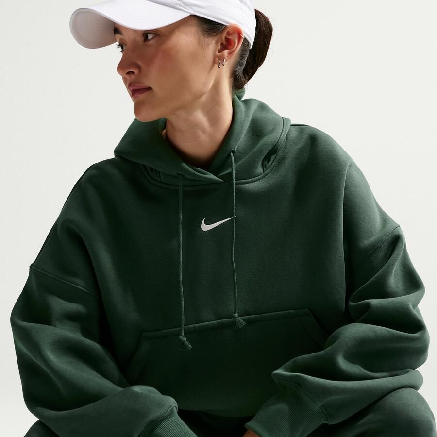 Nike Phoenix Fleece Extra oversized hoodie voor dames Groen - Foto 2