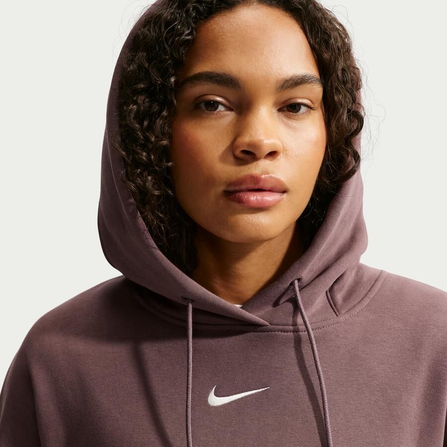 Nike Phoenix Fleece Extra oversized hoodie voor dames Paars