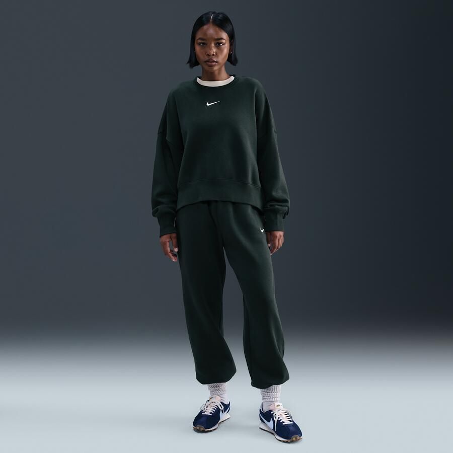 Nike Phoenix Fleece extra oversized sweatshirt met ronde hals voor dames Groen - Foto 3