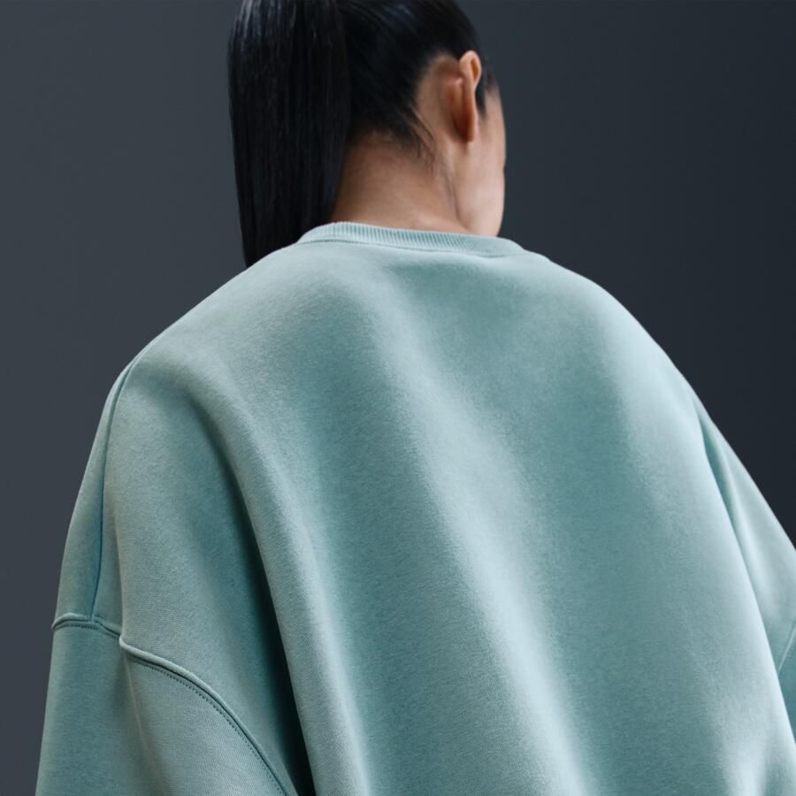 Nike Phoenix Fleece extra oversized sweatshirt met ronde hals voor dames Groen