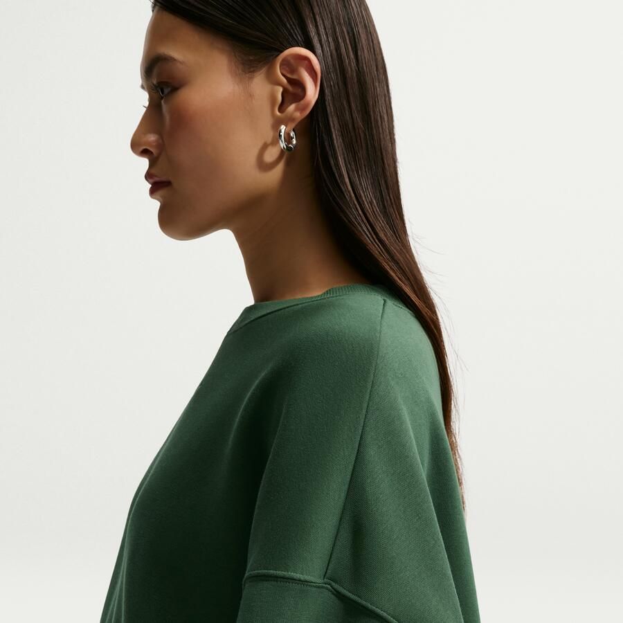 Nike Phoenix Fleece extra oversized sweatshirt met ronde hals voor dames Groen