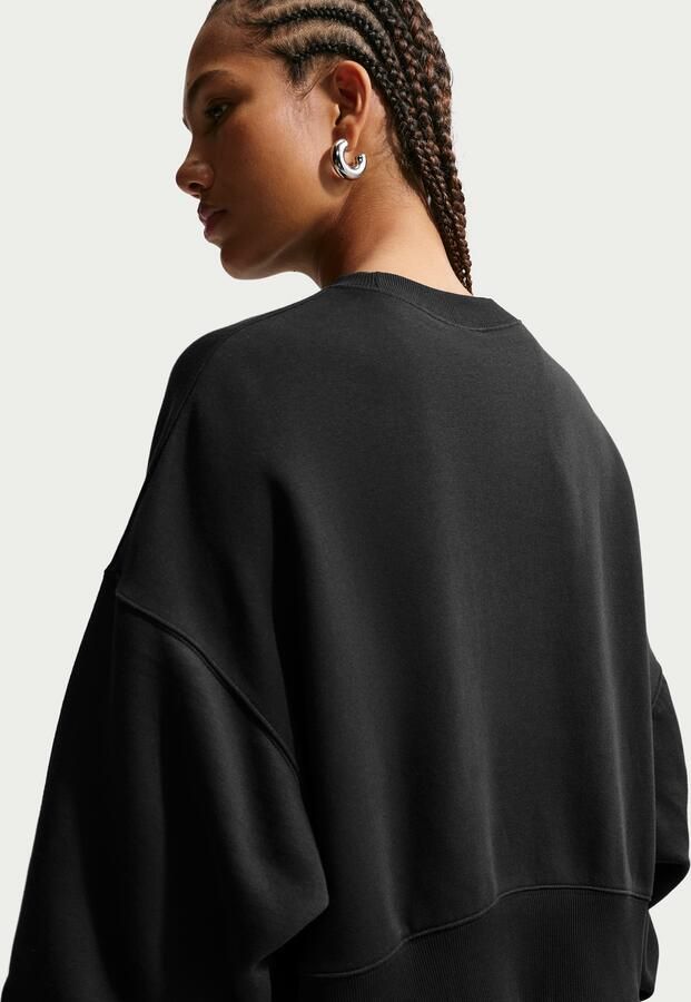 Nike Phoenix Fleece extra oversized sweatshirt met ronde hals voor dames Zwart - Foto 13